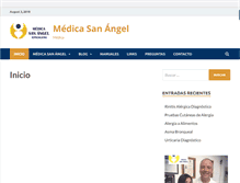 Tablet Screenshot of medicasanangel.com.mx